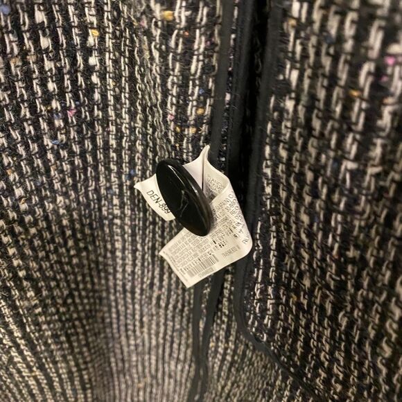 Zara Woman Long Sleeve Tweed Jacket. Multicolor. Medium. Dark Academia. Chic. - Picture 14 of 16